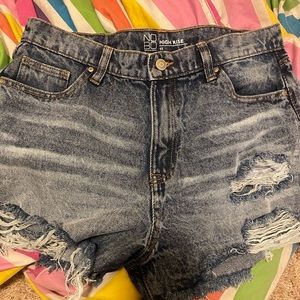 High Rise Dark Shorts